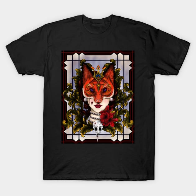 Fox Faced Girl T-Shirt by DarkHorseBailey